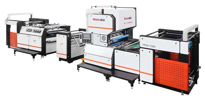 High-Speed Vertical Laminating Machine + Embossing